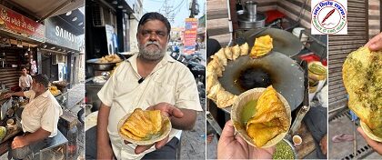 पिता जी की विरासत को संभालते हुए ये है अलीगढ़ शहर के भोला भैया जी जो खिलाते है मूँग दाल का चीला !