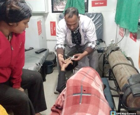 108 एम्बुलेंस सेवा और स्टाफ की त्वरित व कार्यशैली की सराहना !