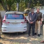 चोरी की अर्टिगा कार सहित अभियुक्त गिरफ्तार !